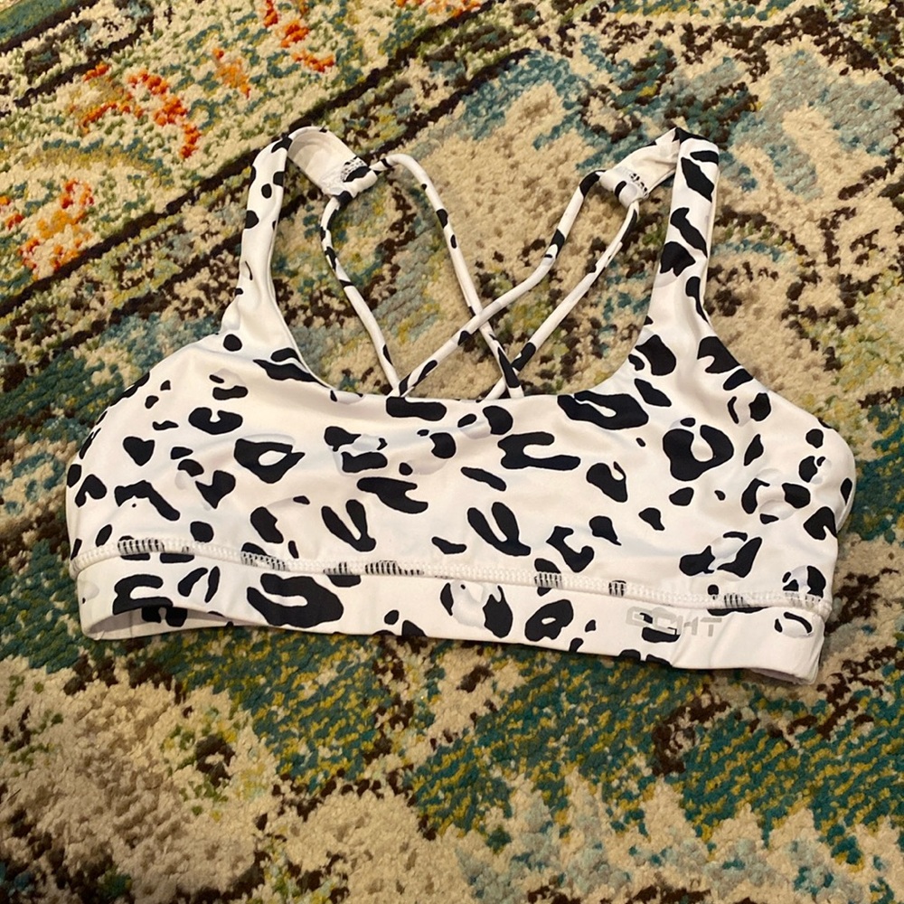 Leopard print sports bra for sale